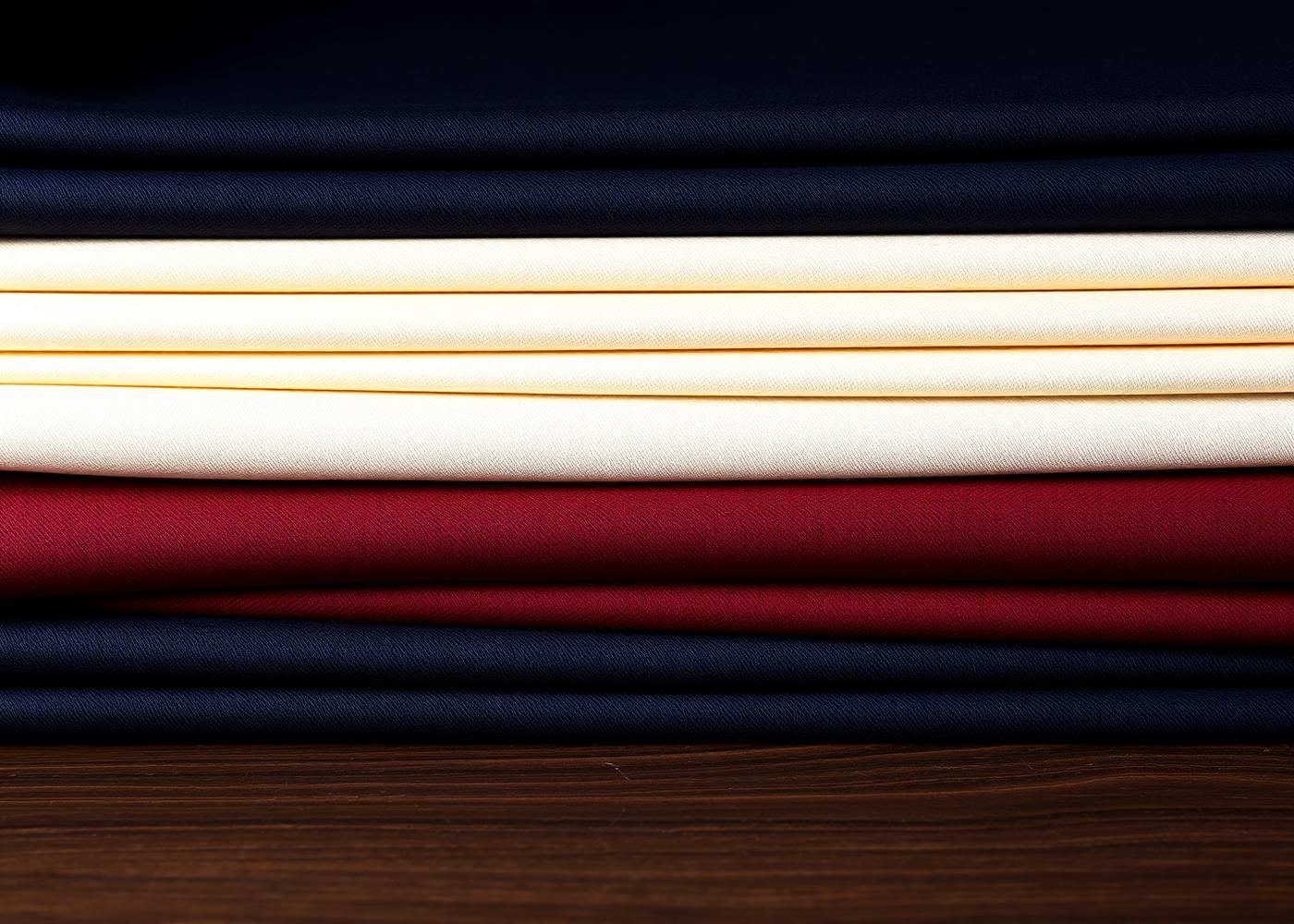 Luxury fabric collection — Italian wool, Egyptian cotton, linen and silk