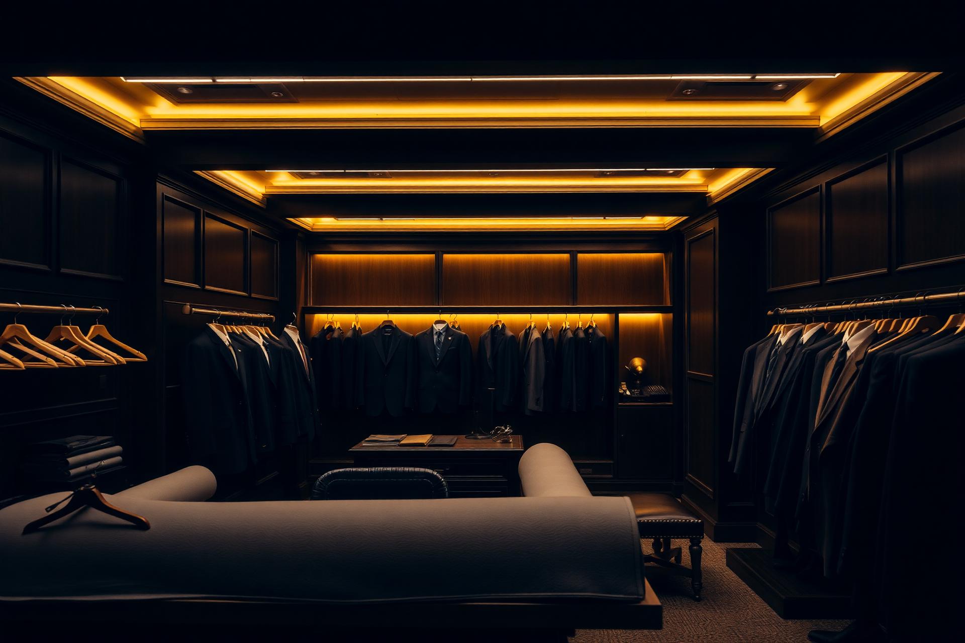 Luxury tailor shop interior in Lamai Beach, Koh Samui